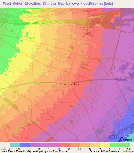 Elevation of West Melton,New Zealand Elevation Map, Topography, Contour
