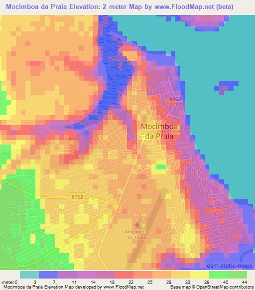Mocimboa da Praia,Mozambique Elevation Map
