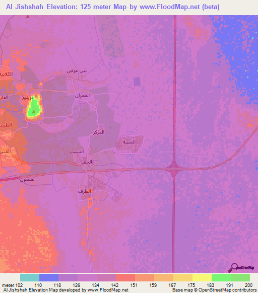 Al Jishshah,Saudi Arabia Elevation Map
