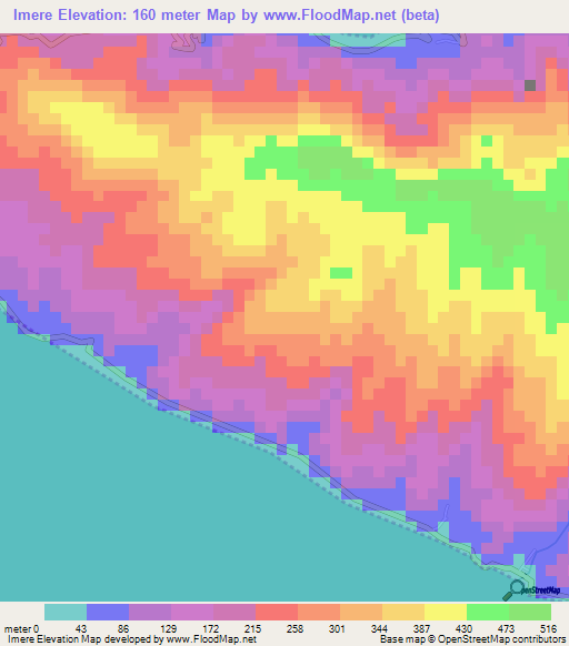Imere,Comoros Elevation Map
