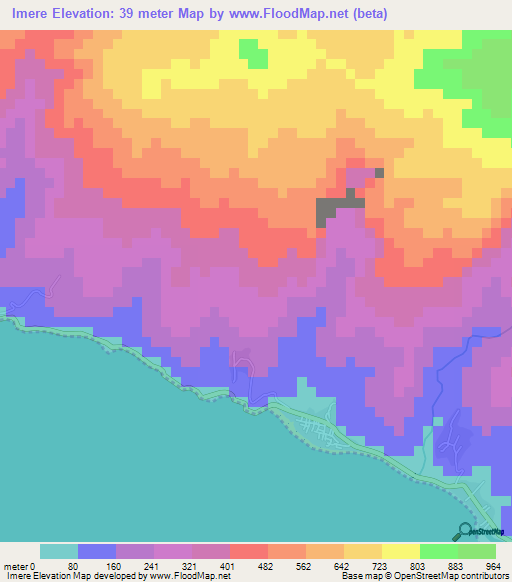 Imere,Comoros Elevation Map