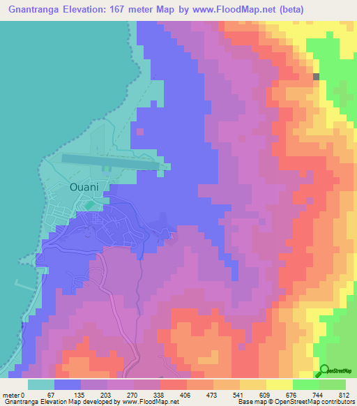 Gnantranga,Comoros Elevation Map
