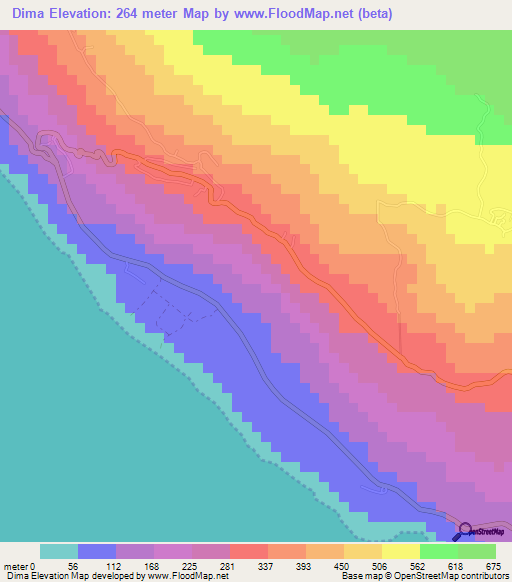 Dima,Comoros Elevation Map