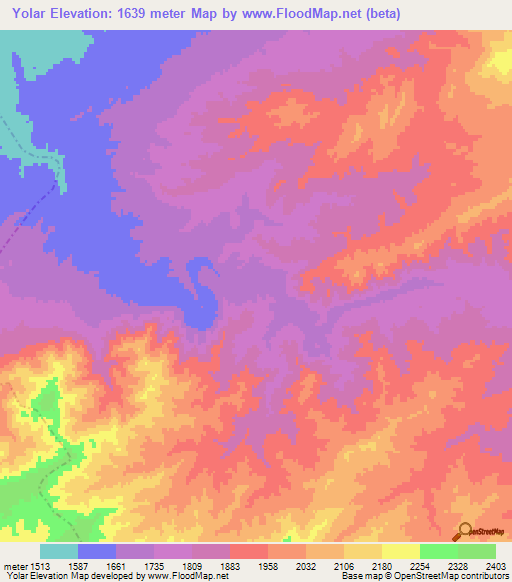 Yolar,Afghanistan Elevation Map