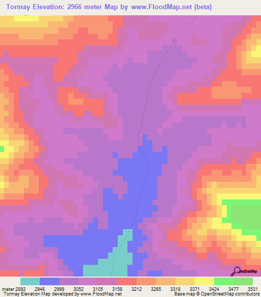Tormay,Afghanistan Elevation Map
