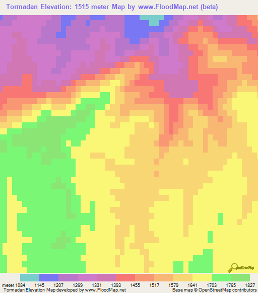 Tormadan,Afghanistan Elevation Map