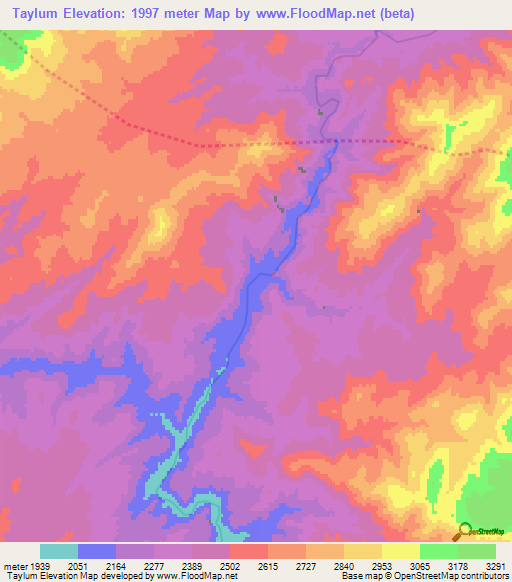 Taylum,Afghanistan Elevation Map
