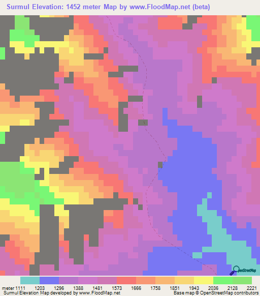 Surmul,Afghanistan Elevation Map