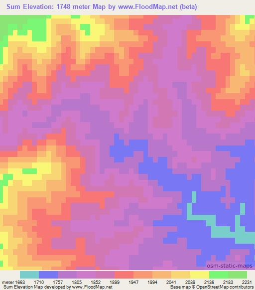 Sum,Afghanistan Elevation Map