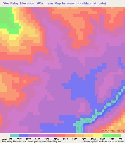 Ster Kelay,Afghanistan Elevation Map