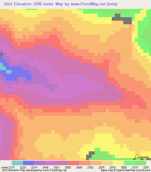 Shirt,Afghanistan Elevation Map