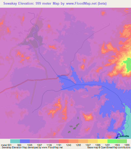 Sewakay,Afghanistan Elevation Map