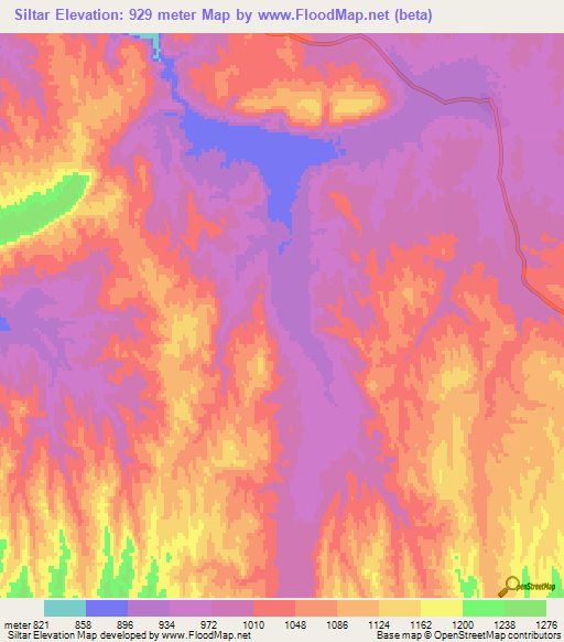 Siltar,Afghanistan Elevation Map