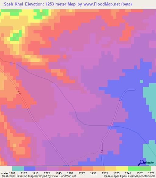 Sash Khel,Afghanistan Elevation Map