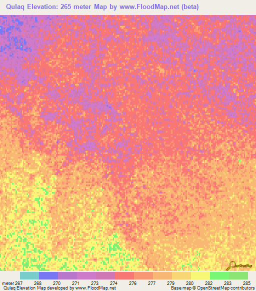 Qulaq,Afghanistan Elevation Map