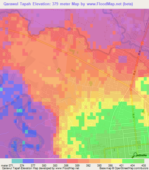 Qarawul Tapah,Afghanistan Elevation Map