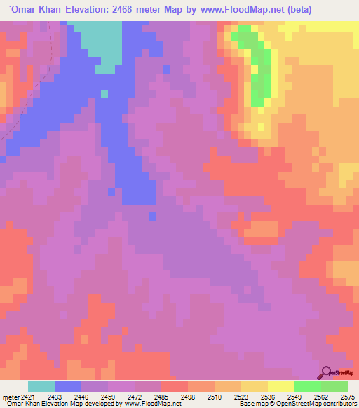 `Omar Khan,Afghanistan Elevation Map
