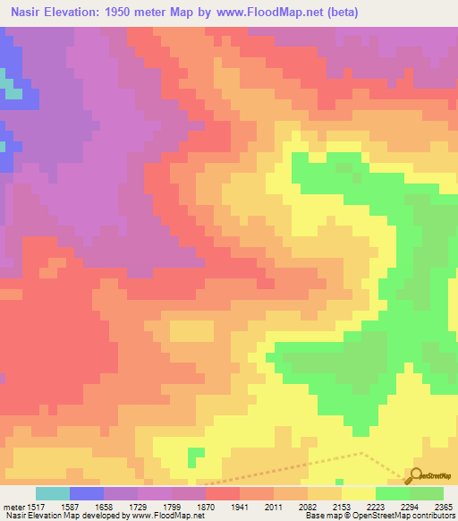 Nasir,Afghanistan Elevation Map