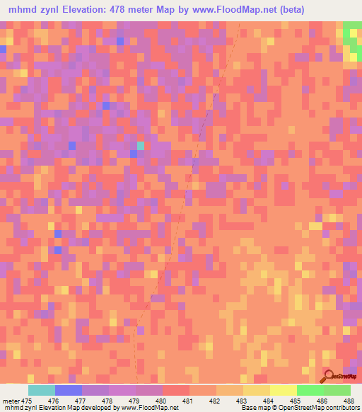 mhmd zynl,Afghanistan Elevation Map