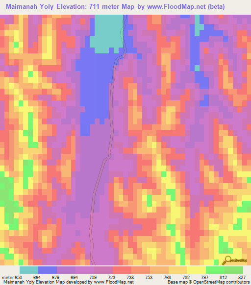 Maimanah Yoly,Afghanistan Elevation Map