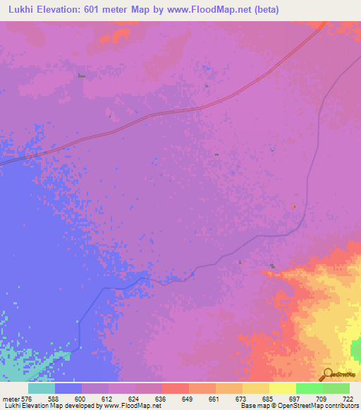Lukhi,Afghanistan Elevation Map
