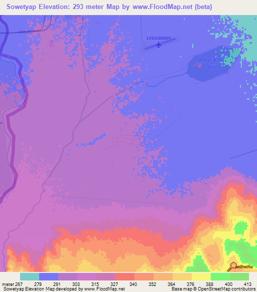 Sowetyap,Turkmenistan Elevation Map