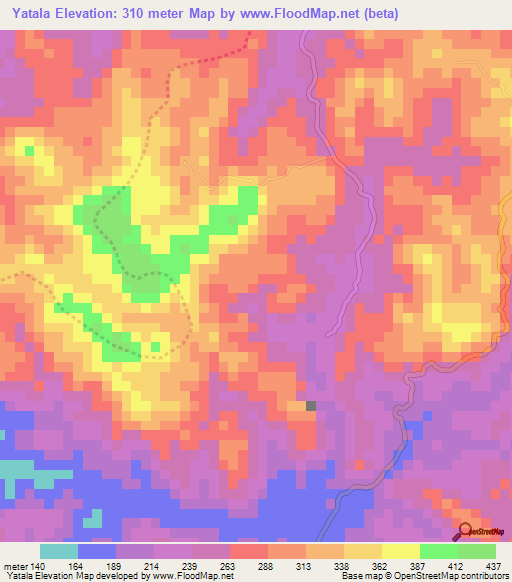 Yatala,Sri Lanka Elevation Map