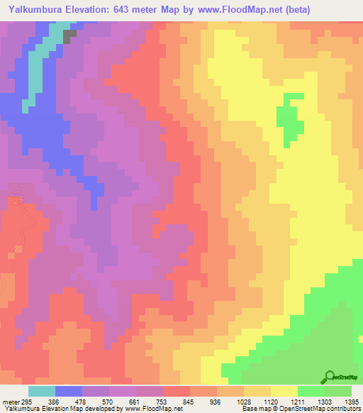 Yalkumbura,Sri Lanka Elevation Map