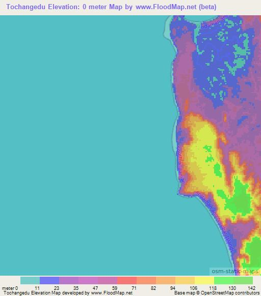 Tochangedu,India Elevation Map