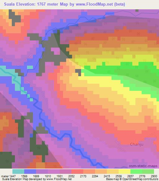 Suala,India Elevation Map