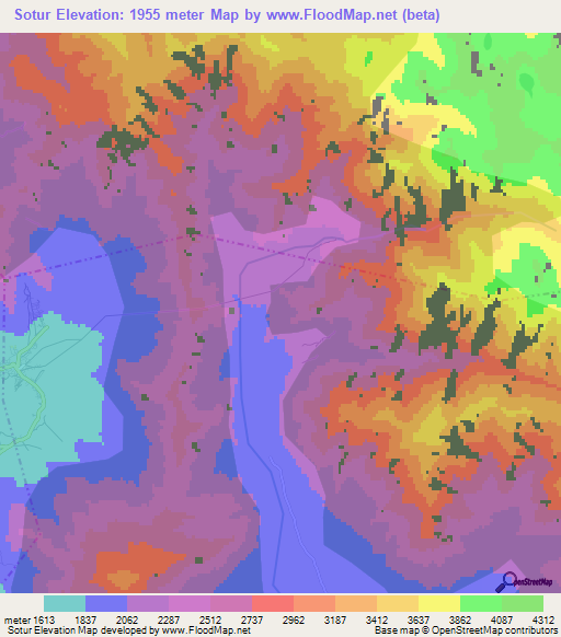 Sotur,India Elevation Map