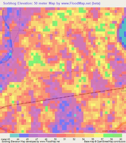 Sorbhog,India Elevation Map