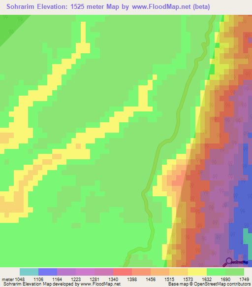 Sohrarim,India Elevation Map