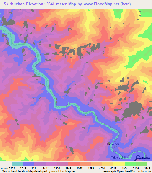 Skirbuchan,India Elevation Map