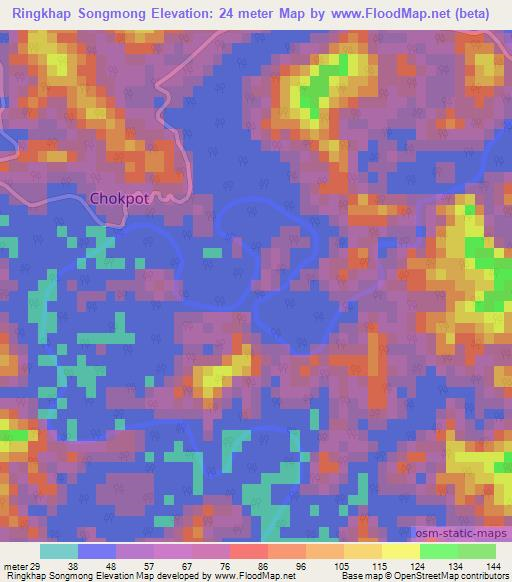 Ringkhap Songmong,India Elevation Map