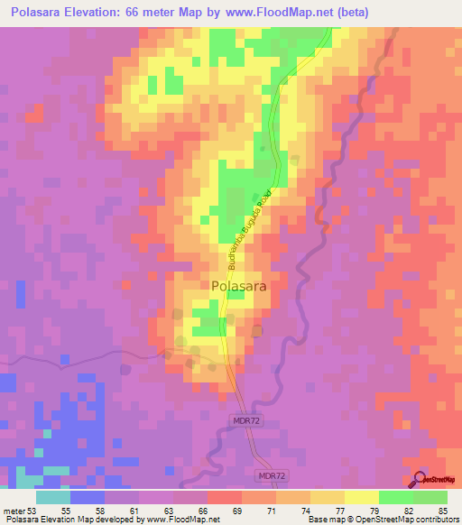 Polasara,India Elevation Map