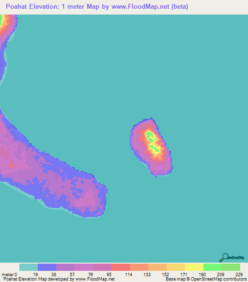 Poahat,India Elevation Map