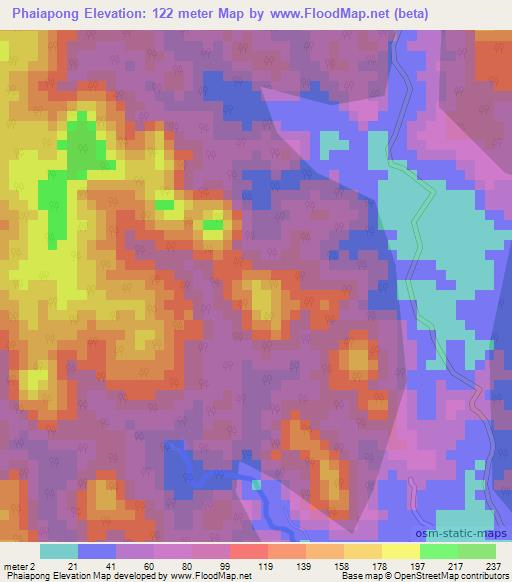 Phaiapong,India Elevation Map