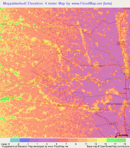 Muppattankudi,India Elevation Map