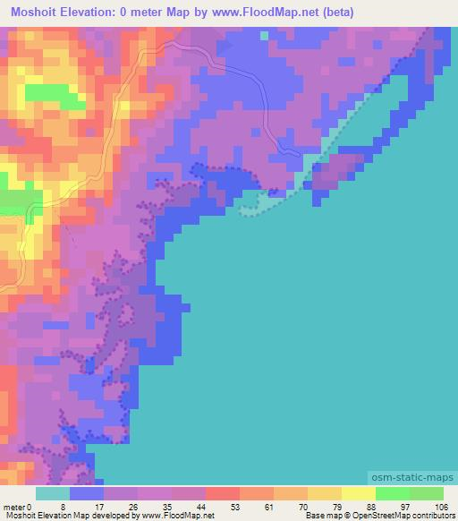Moshoit,India Elevation Map