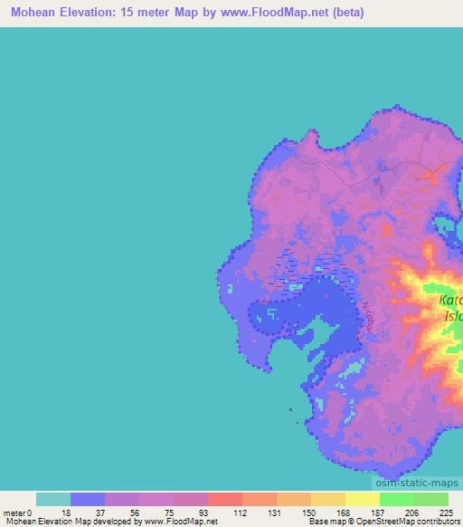 Mohean,India Elevation Map