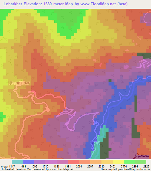 Loharkhet,India Elevation Map