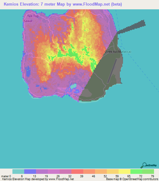 Kemios,India Elevation Map