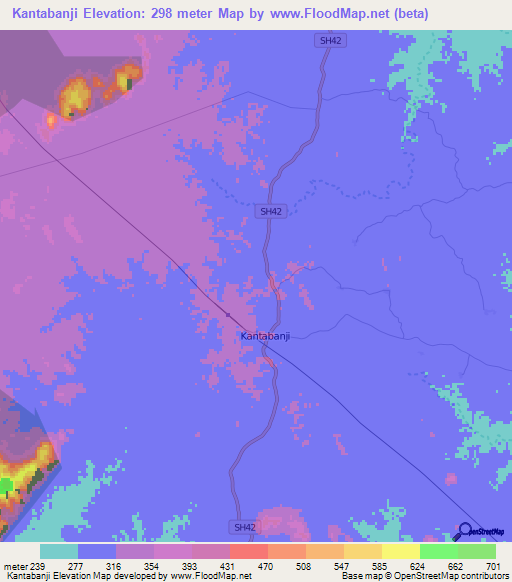 Kantabanji,India Elevation Map