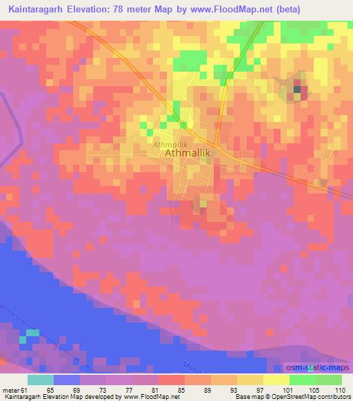 Kaintaragarh,India Elevation Map