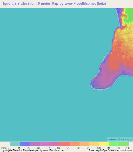 Ignoitijala,India Elevation Map