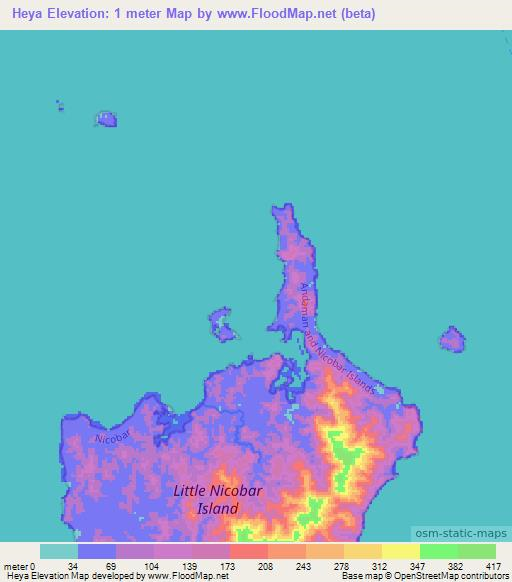 Heya,India Elevation Map