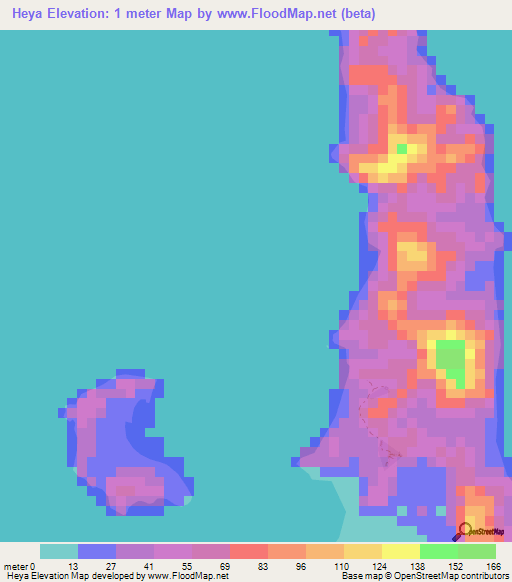Heya,India Elevation Map