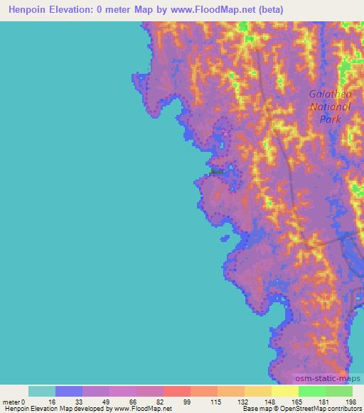 Henpoin,India Elevation Map