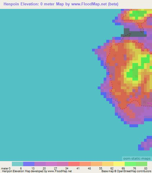 Henpoin,India Elevation Map